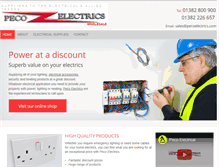 Tablet Screenshot of peco-electrics.co.uk